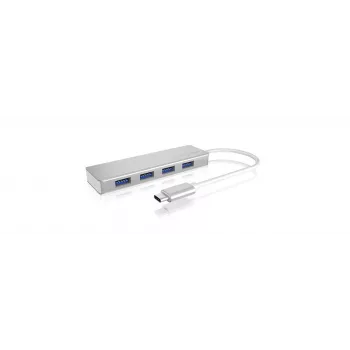 ICY BOX IB-HUB1425-C3 USB 3.2 Gen 1 (3.1 Gen 1) Type-C 5000 Mbit/s plateado