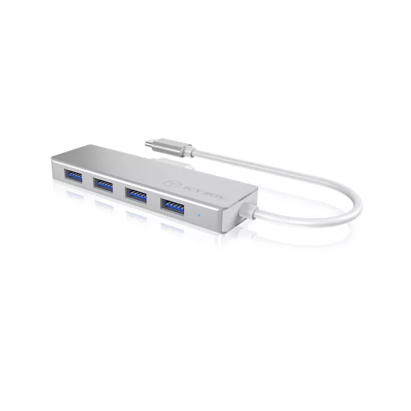 ICY BOX IB-HUB1425-C3 USB 3.2 Gen 1 (3.1 Gen 1) Type-C 5000 Mbit/s plateado