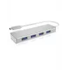 ICY BOX IB-HUB1425-C3 USB 3.2 Gen 1 (3.1 Gen 1) Type-C 5000 Mbit/s plateado