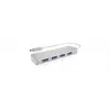 ICY BOX IB-HUB1425-C3 USB 3.2 Gen 1 (3.1 Gen 1) Type-C 5000 Mbit/s plateado