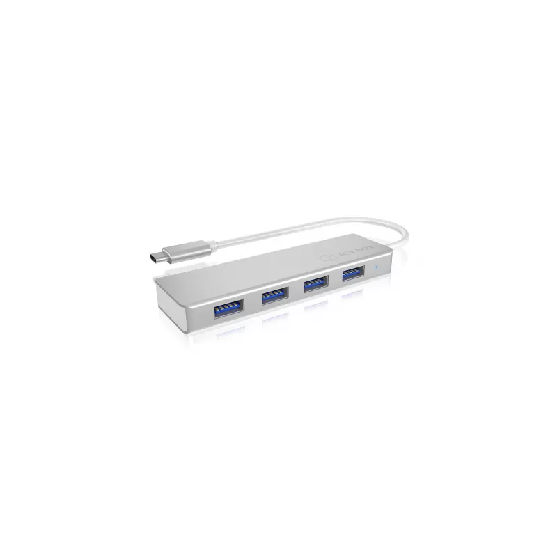 ICY BOX IB-HUB1425-C3 USB 3.2 Gen 1 (3.1 Gen 1) Type-C 5000 Mbit/s plateado