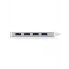 ICY BOX IB-HUB1425-C3 USB 3.2 Gen 1 (3.1 Gen 1) Type-C 5000 Mbit/s plateado