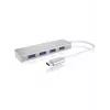 ICY BOX IB-HUB1425-C3 USB 3.2 Gen 1 (3.1 Gen 1) Type-C 5000 Mbit/s plateado