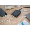 DIGITUS cargador USB de 4 puertos, 72 W 1x USB-C (PD) 5,9,15,20 V/3 A, 3x USB-A 5 V/2,4 A, negro