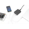 DIGITUS cargador USB de 4 puertos, 72 W 1x USB-C (PD) 5,9,15,20 V/3 A, 3x USB-A 5 V/2,4 A, negro