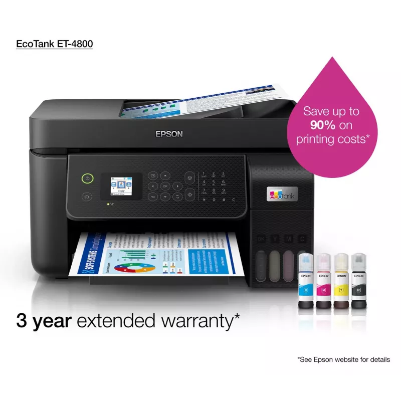 Epson EcoTank ET-4800 inyección de tinta A4 5760 x 1440 DPI 33 ppm WLAN