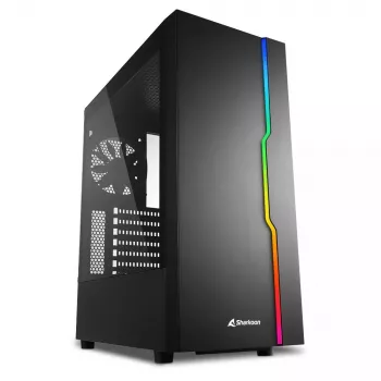 Caja de PC Sharkoon RGB Slider Midi Tower negra