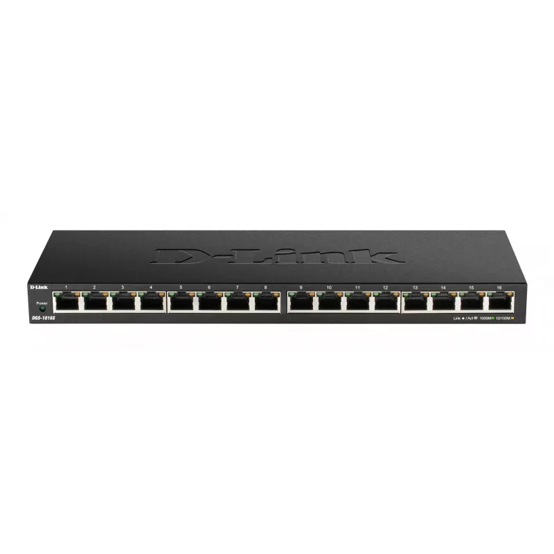 D-Link DGS-1016S Gigabit Ethernet no gestionado (10/100/1000) negro