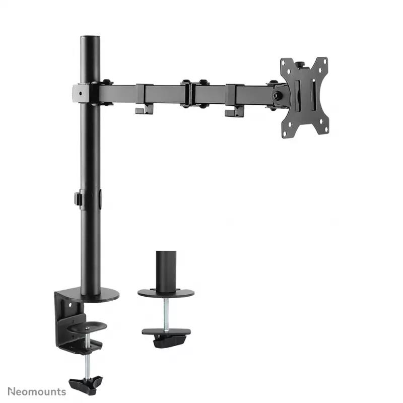 Brazo para monitor Neomounts FPMA-D550 negro 10-32 inch, pinza de mesa/pasacables de mesa, 8 kg, 25,4 cm (10 inch), 81,3 cm (32 inch), 100 x 100 mm, negro