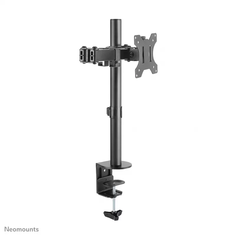 Brazo para monitor Neomounts FPMA-D550 negro 10-32 inch, pinza de mesa/pasacables de mesa, 8 kg, 25,4 cm (10 inch), 81,3 cm (32 inch), 100 x 100 mm, negro