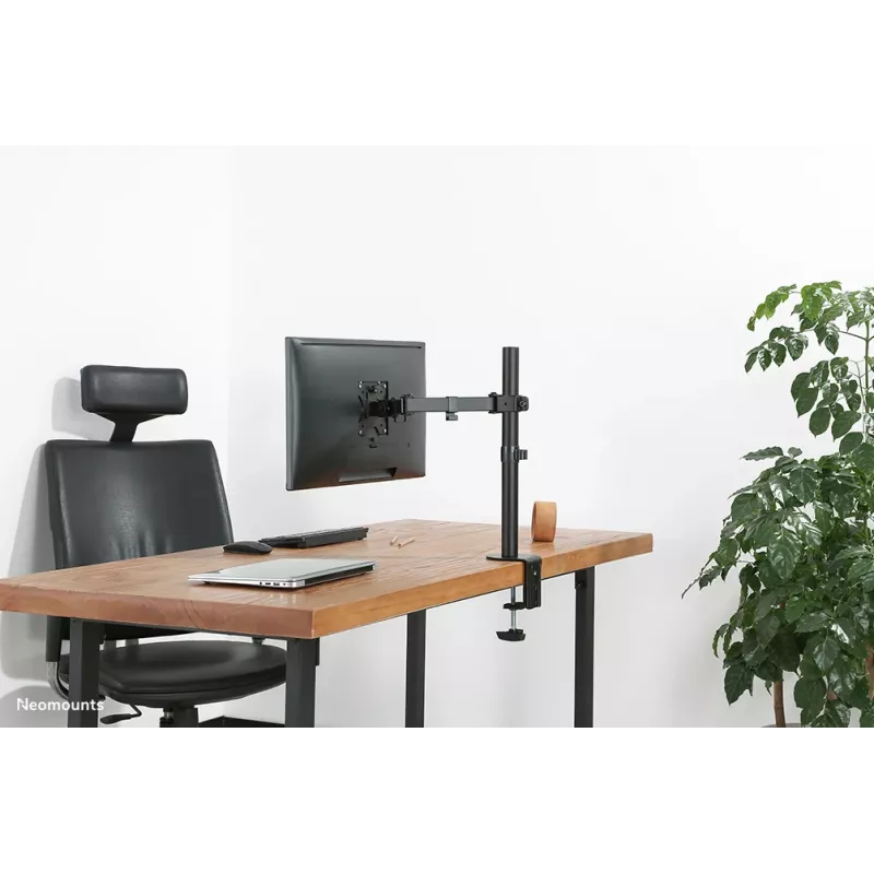 Brazo para monitor Neomounts FPMA-D550 negro 10-32 inch, pinza de mesa/pasacables de mesa, 8 kg, 25,4 cm (10 inch), 81,3 cm (32 inch), 100 x 100 mm, negro
