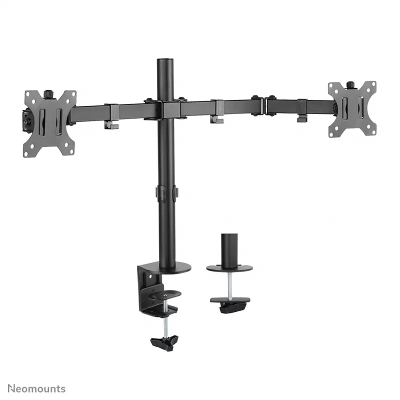 Brazo para monitor Neomounts FPMA-D550D negro 10-32 inch, pinza de mesa/pasacables de mesa, 8 kg, 25,4 cm (10 inch), 81,3 cm (32 inch), 100 x 100 mm, negro