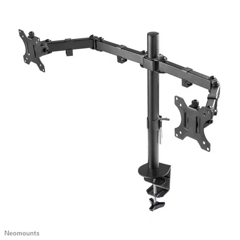 Brazo para monitor Neomounts FPMA-D550D negro 10-32 inch, pinza de mesa/pasacables de mesa, 8 kg, 25,4 cm (10 inch), 81,3 cm (32 inch), 100 x 100 mm, negro
