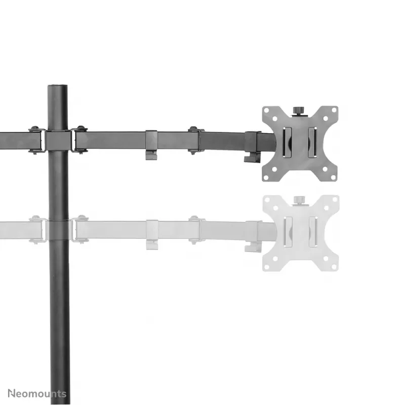 Brazo para monitor Neomounts FPMA-D550D negro 10-32 inch, pinza de mesa/pasacables de mesa, 8 kg, 25,4 cm (10 inch), 81,3 cm (32 inch), 100 x 100 mm, negro