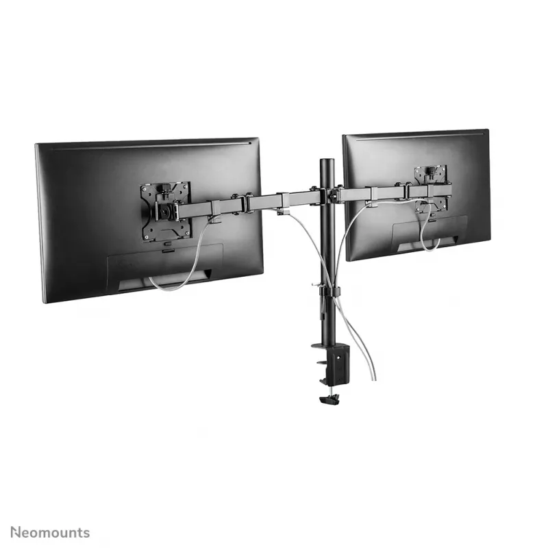 Brazo para monitor Neomounts FPMA-D550D negro 10-32 inch, pinza de mesa/pasacables de mesa, 8 kg, 25,4 cm (10 inch), 81,3 cm (32 inch), 100 x 100 mm, negro