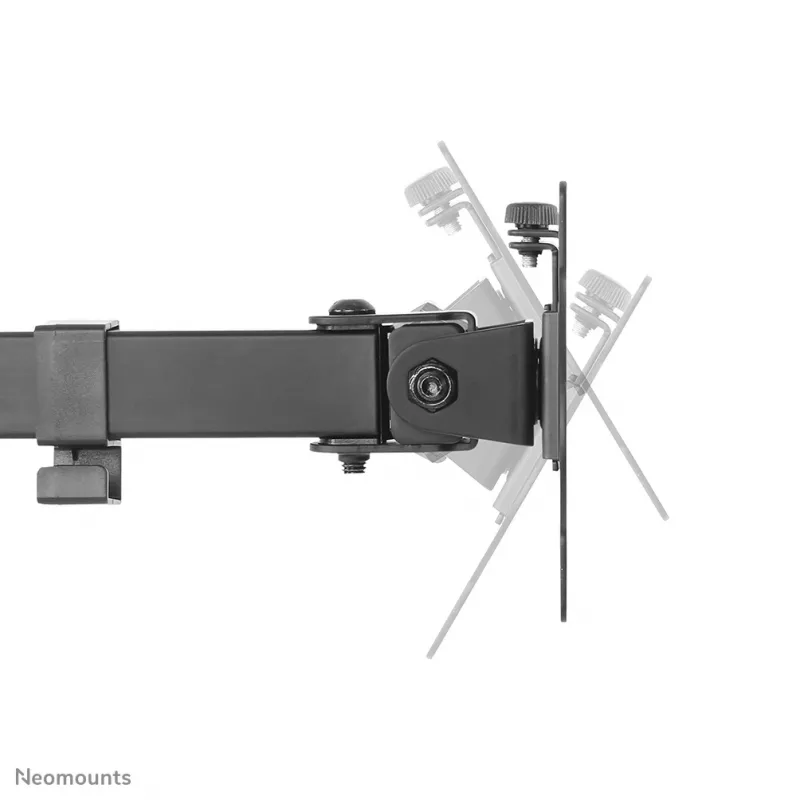 Brazo para monitor Neomounts FPMA-D550D negro 10-32 inch, pinza de mesa/pasacables de mesa, 8 kg, 25,4 cm (10 inch), 81,3 cm (32 inch), 100 x 100 mm, negro