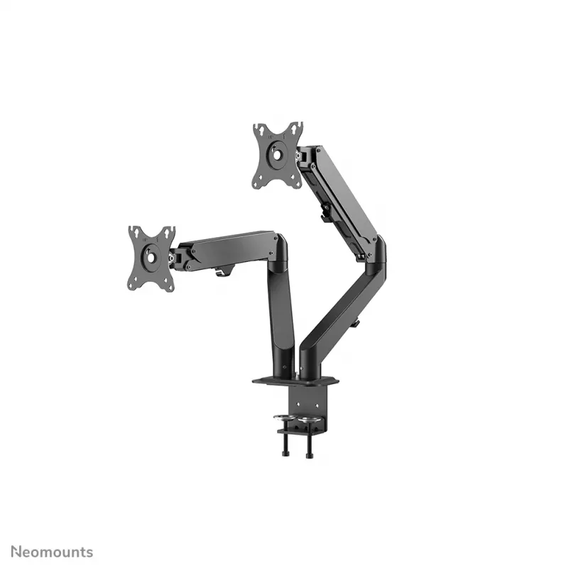 Brazo para monitor Neomounts DS70-700BL2 17-27 inch - gas, soporte de pinza, 7 kg, 43,2 cm (17 inch), 68,6 cm (27 inch), 100 x 100 mm, negro