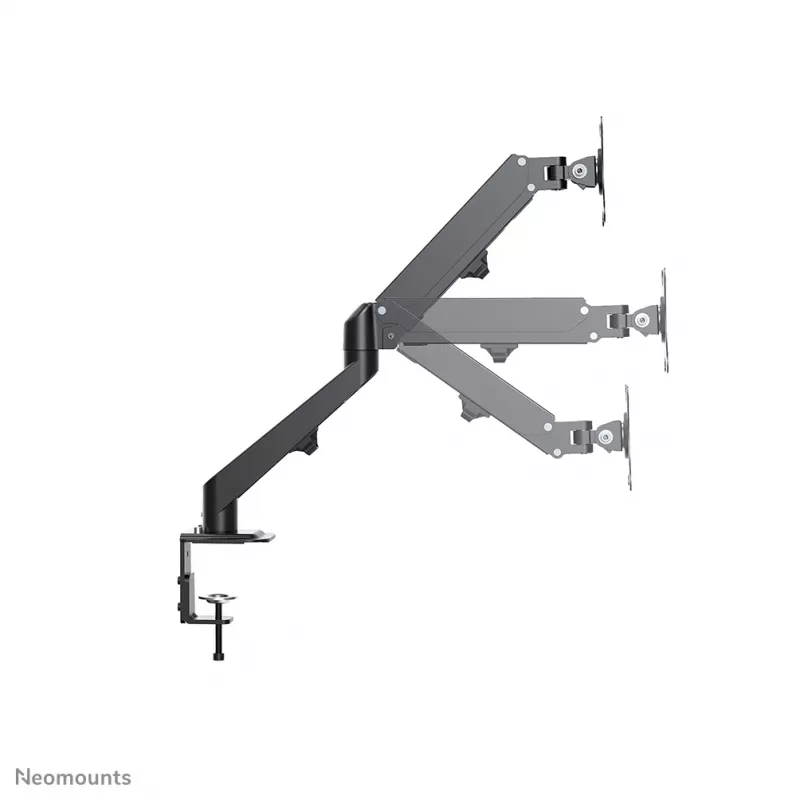 Brazo para monitor Neomounts DS70-700BL2 17-27 inch - gas, soporte de pinza, 7 kg, 43,2 cm (17 inch), 68,6 cm (27 inch), 100 x 100 mm, negro