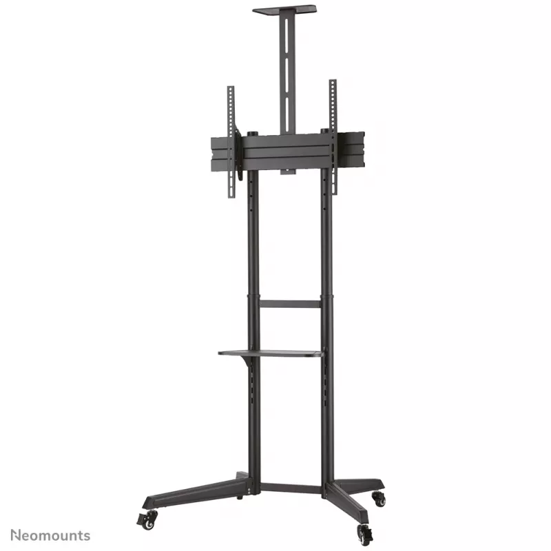 Carro para TV Neomounts FL50-550BL1 37-70 inch, negro, soporte de suelo portátil, acero inoxidable, 50 kg, 94 cm (37 inch), 177,8 cm (70 inch)