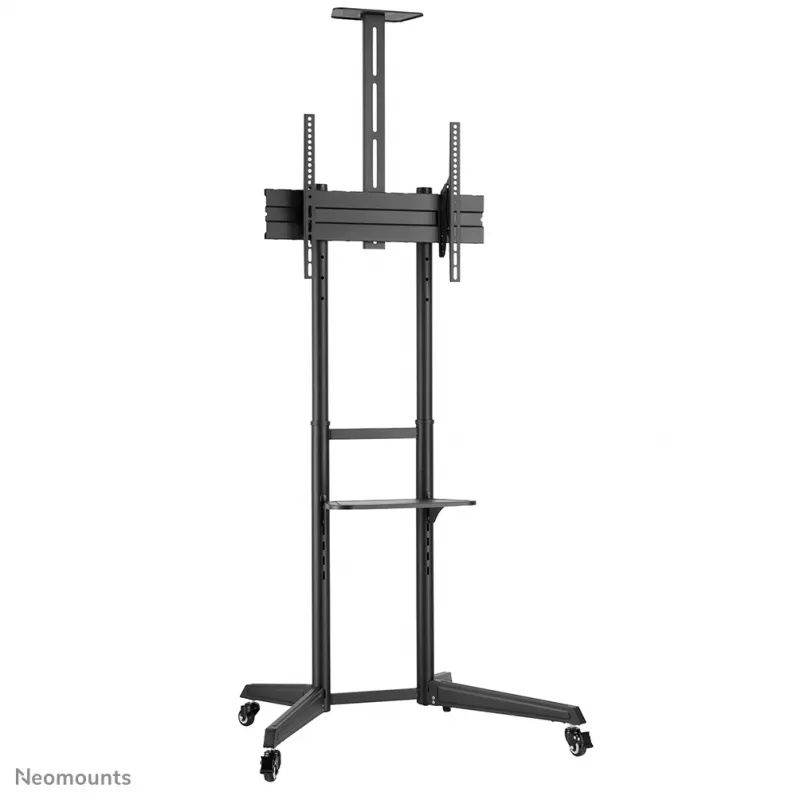 Carro para TV Neomounts FL50-550BL1 37-70 inch, negro, soporte de suelo portátil, acero inoxidable, 50 kg, 94 cm (37 inch), 177,8 cm (70 inch)