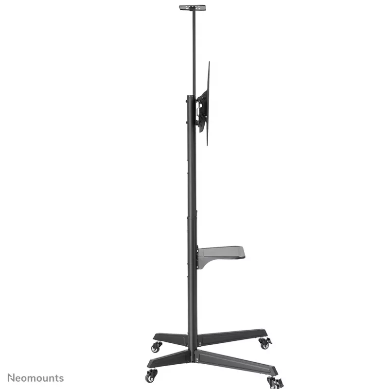 Carro para TV Neomounts FL50-550BL1 37-70 inch, negro, soporte de suelo portátil, acero inoxidable, 50 kg, 94 cm (37 inch), 177,8 cm (70 inch)
