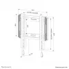 Soporte de pared para TV Neomounts WL30-550BL12 24-65