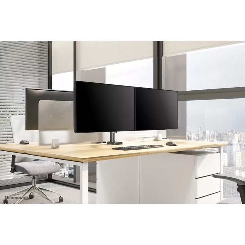 Soporte para monitor Neomounts DS70-750BL2 17-27 inch - gas, pinza/pasacables de mesa, 7 kg, 43,2 cm (17 inch), 68,6 cm (27 inch), 100 x 100 mm, negro