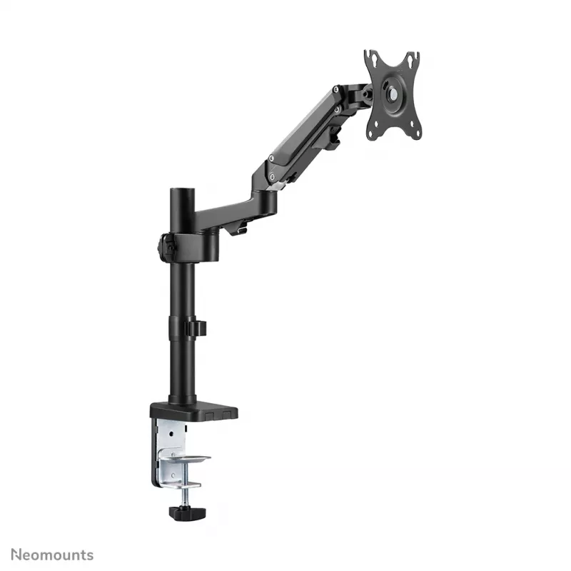 Brazo para monitor Neomounts DS70-750BL1 17-27 inch - gas, pinza de mesa/pasacables de mesa, 7 kg, 43,2 cm (17 inch), 68,6 cm (27 inch), 100 x 100 mm, negro