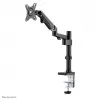 Brazo para monitor Neomounts DS70-750BL1 17-27 inch - gas, pinza de mesa/pasacables de mesa, 7 kg, 43,2 cm (17 inch), 68,6 cm (27 inch), 100 x 100 mm, negro