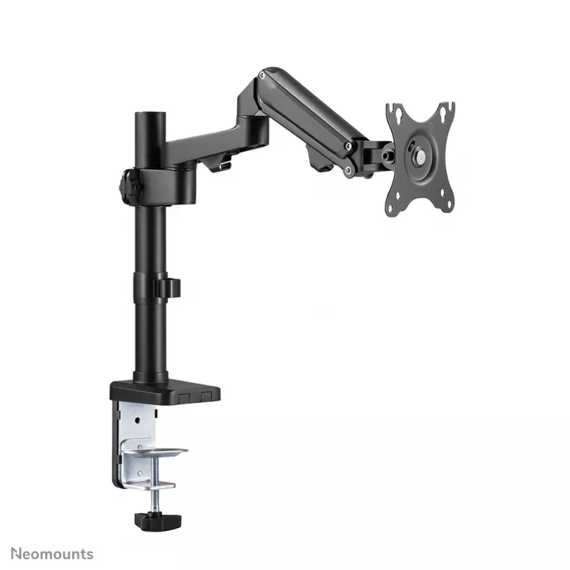 Brazo para monitor Neomounts DS70-750BL1 17-27 inch - gas, pinza de mesa/pasacables de mesa, 7 kg, 43,2 cm (17 inch), 68,6 cm (27 inch), 100 x 100 mm, negro