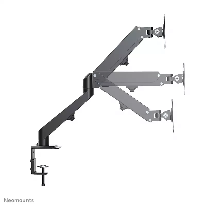 Soporte para monitor Neomounts DS70-700BL1 17-27 inch - gas, pinza, 7 kg, 43,2 cm (17 inch), 68,6 cm (27 inch), 100 x 100 mm, negro