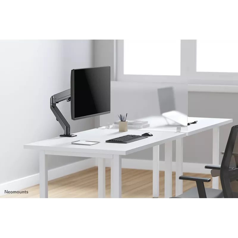 Soporte para monitor Neomounts DS70-700BL1 17-27 inch - gas, pinza, 7 kg, 43,2 cm (17 inch), 68,6 cm (27 inch), 100 x 100 mm, negro