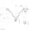 Soporte para monitor Neomounts FPMA-D650D negro 17-27