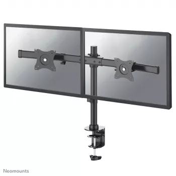 Brazo para monitor Neomounts FPMA-DCB100D negro 10-27 inch, pinza/pasacables de mesa, 10 kg, 25,4 cm (10 inch), 68,6 cm (27 inch), 100 x 100 mm, negro