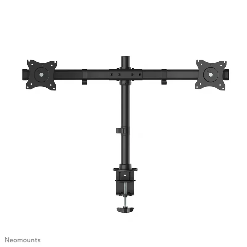 Brazo para monitor Neomounts FPMA-DCB100D negro 10-27 inch, pinza/pasacables de mesa, 10 kg, 25,4 cm (10 inch), 68,6 cm (27 inch), 100 x 100 mm, negro