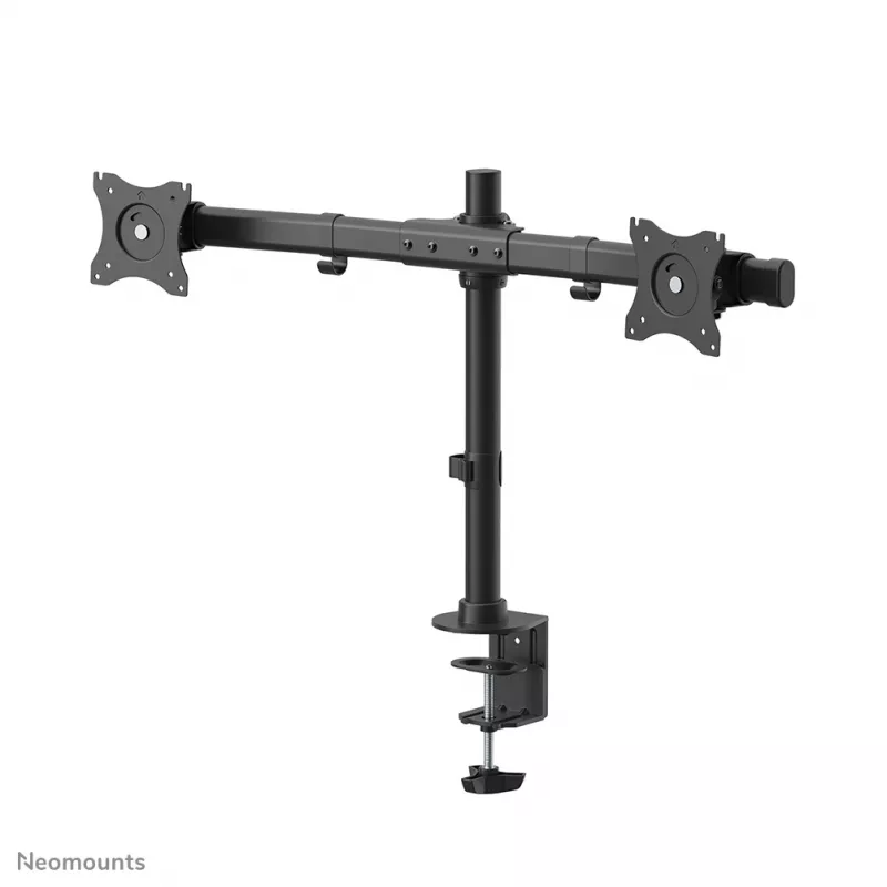Brazo para monitor Neomounts FPMA-DCB100D negro 10-27 inch, pinza/pasacables de mesa, 10 kg, 25,4 cm (10 inch), 68,6 cm (27 inch), 100 x 100 mm, negro
