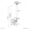 Soporte de techo para monitor/TV Neomounts FPMA-C100 10-30