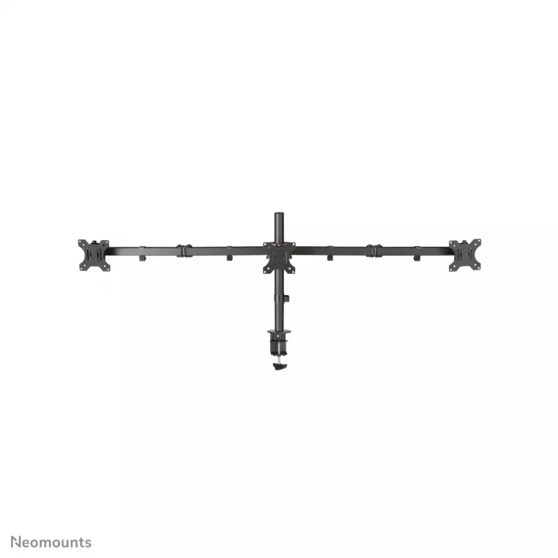 Soporte para monitor Neomounts FPMA-D550D3 negro 10-27 inch, pinza de mesa/pasacables de mesa, 6 kg, 25,4 cm (10 inch), 68,6 cm (27 inch), 100 x 100 mm, negro