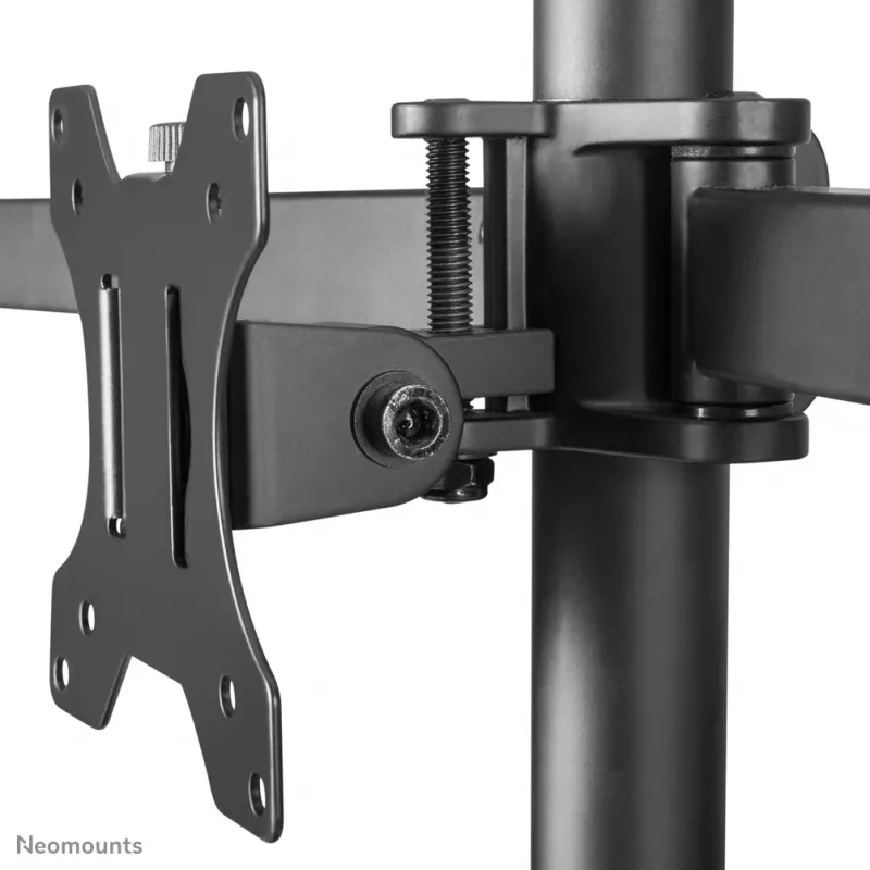 Soporte para monitor Neomounts FPMA-D550D3 negro 10-27 inch, pinza de mesa/pasacables de mesa, 6 kg, 25,4 cm (10 inch), 68,6 cm (27 inch), 100 x 100 mm, negro