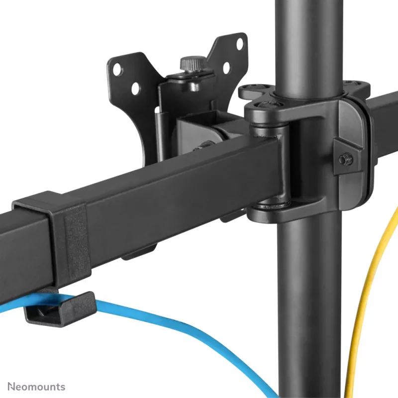 Soporte para monitor Neomounts FPMA-D550D3 negro 10-27 inch, pinza de mesa/pasacables de mesa, 6 kg, 25,4 cm (10 inch), 68,6 cm (27 inch), 100 x 100 mm, negro