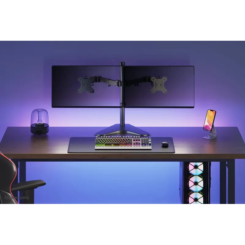 Soporte para monitor Neomounts FPMA-D550DD negro 10-32 inch, de pie, 8 kg, 25,4 cm (10 inch), 81,3 cm (32 inch), 100 x 100 mm, negro