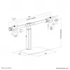 Neomounts FPMA-D865D Negro soporte de monitor 10-27
