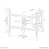 Neomounts WL40-550BL16 Soporte de pared para TV 40-65