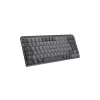 LOGITECH Mx Mechanical Mini Teclado inalámbrico iluminado minimalista - Graphite Tactile Quiet Qwertz Alemán