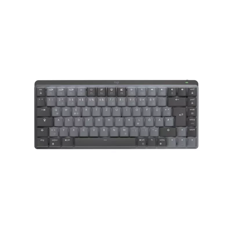 LOGITECH Mx Mechanical Mini Teclado inalámbrico iluminado minimalista - Graphite Tactile Quiet Qwertz Alemán