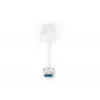 DIGITUS USB 3.0, Hub de 3 puertos y adaptador Gigabit-LAN 3xUSB A/H, 1xUSB A/M, 1xRJ45 LAN Compatible con Windows y Mac OS