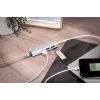 DIGITUS USB 3.0, Hub de 3 puertos y adaptador Gigabit-LAN 3xUSB A/H, 1xUSB A/M, 1xRJ45 LAN Compatible con Windows y Mac OS