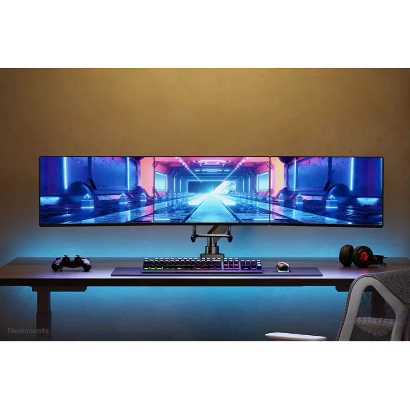 Neomounts NM-D775DX3 negro brazo para monitor 17-27 pulgadas - gas - Topfix - tope 180°