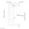 Neomounts NM-CPU100 negro soporte para CPU – giratorio – máx. 10 kg – universal