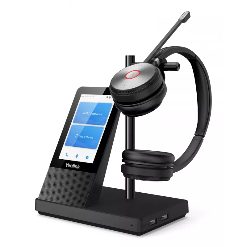 Yealink WH66 Dual UC-DECT auricular inalámbrico, inalámbrico, oficina/callcenter, 20 - 20000 Hz, 127 g, auricular, negro